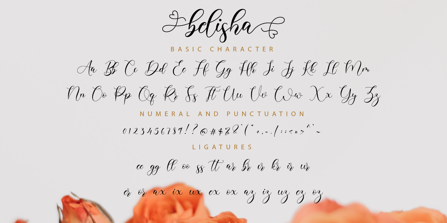 Example font Belisha #3